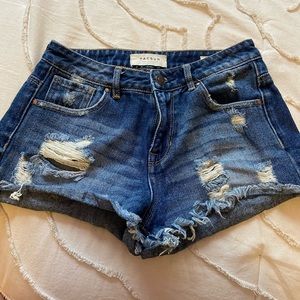 denim shorts